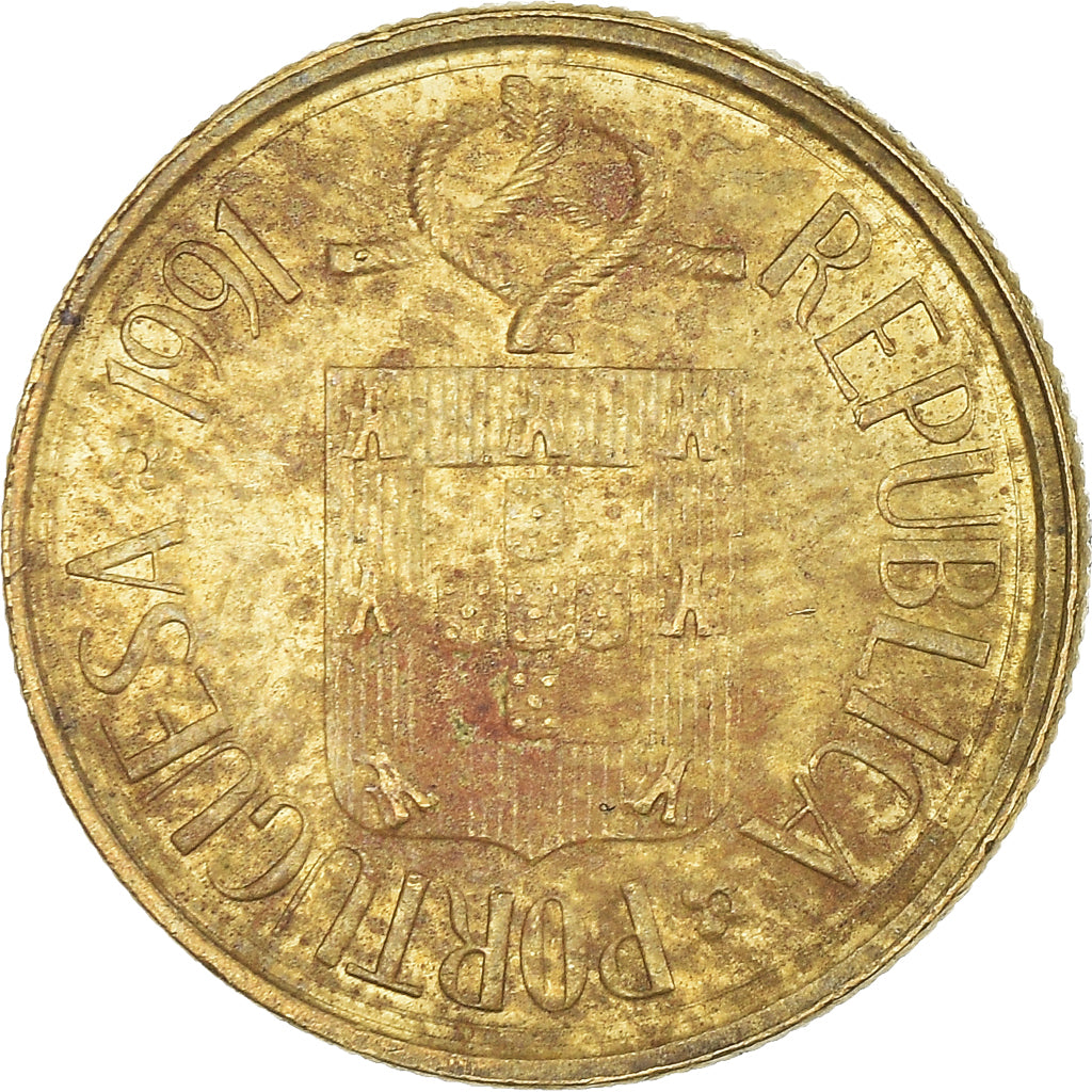 Coin, Portugal, Escudo, 1991