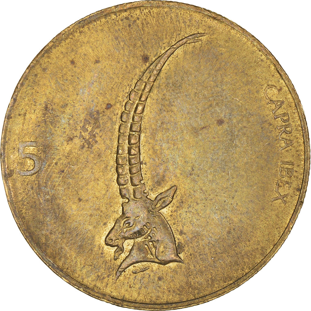 Munten, Slovenië, 5 Tolarjev, 1999