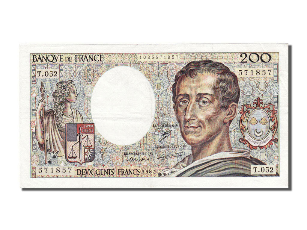 Billet, France, 200 Francs, 200 F 1981-1994 ''Montesquieu'', 1987, TTB+