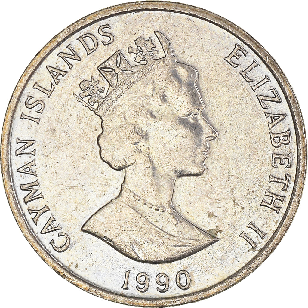 Monnaie, Îles Caïmans, 5 Cents, 1990