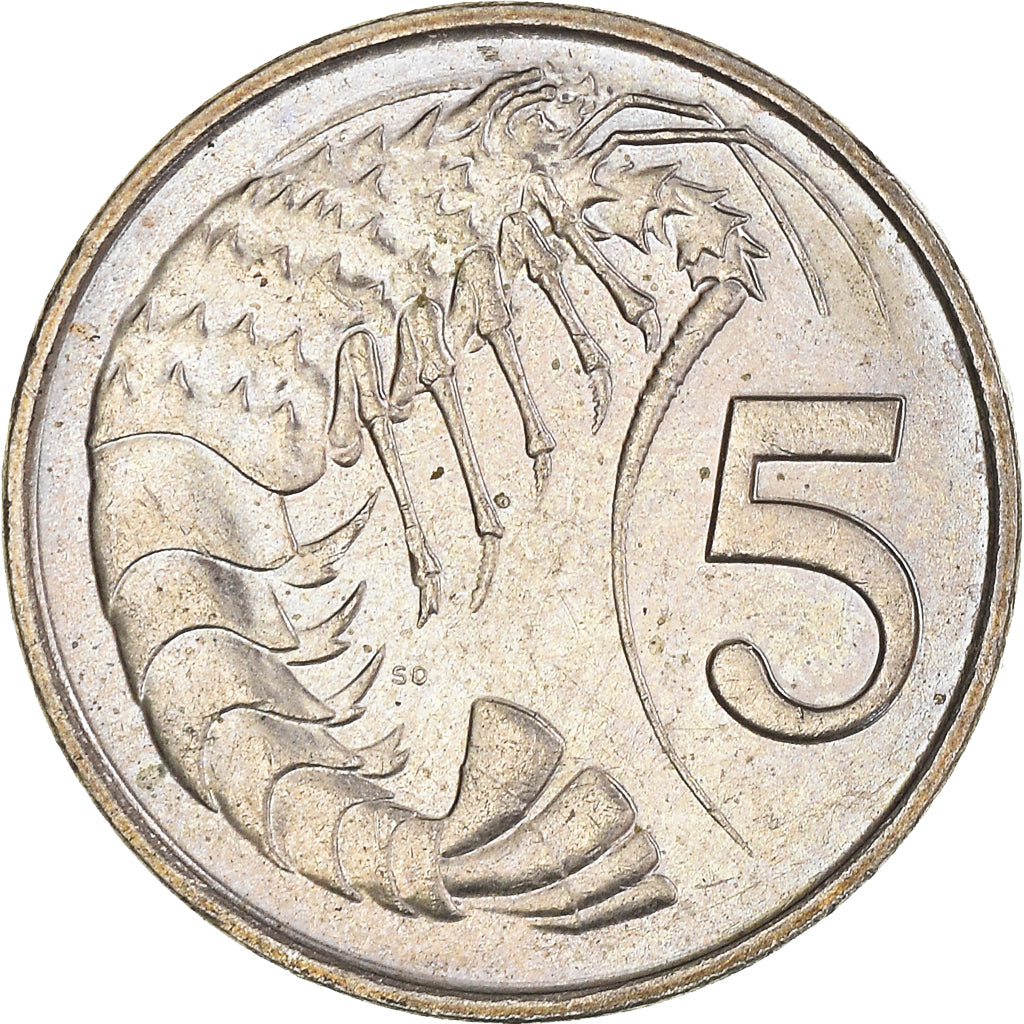 Monnaie, Îles Caïmans, 5 Cents, 1990
