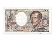 Banknot, Francja, 200 Francs, Montesquieu, 1991, AU(50-53), Fayette:70.11