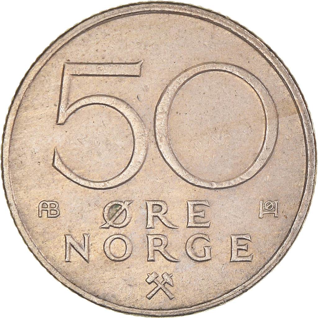 Moeda, Noruega, 50 Öre, 1976