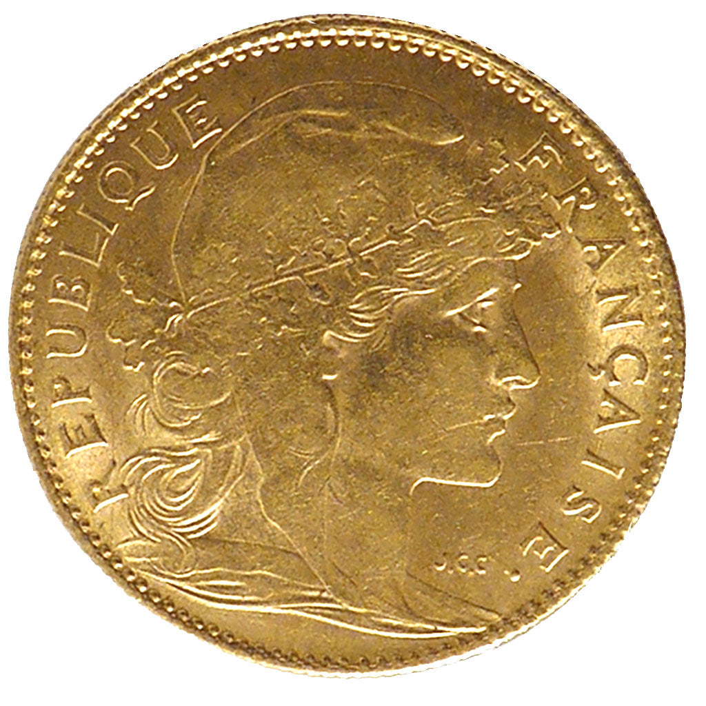 Francia, Marianne, 10 Francs, 1910, Paris, BB+, Oro, KM:846, Gadoury:1017