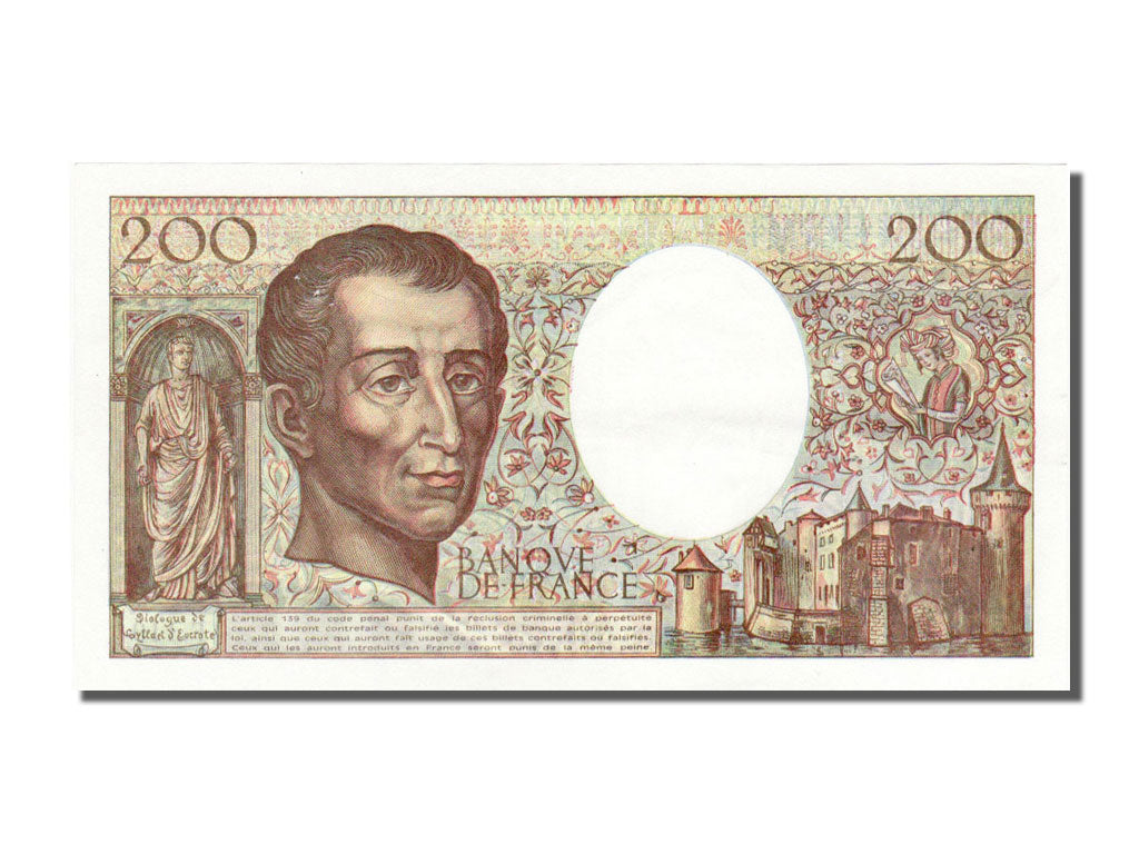 Billet, France, 200 Francs, 200 F 1981-1994 ''Montesquieu'', 1992, SUP+