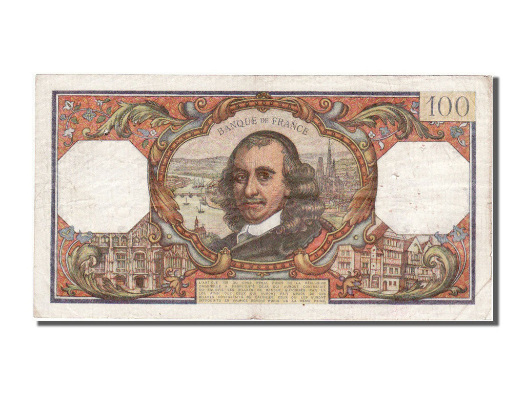 Francia, 100 Francs, 100 F 1964-1979 ''Corneille'', 1964, KM:149a, 1964-09-03...