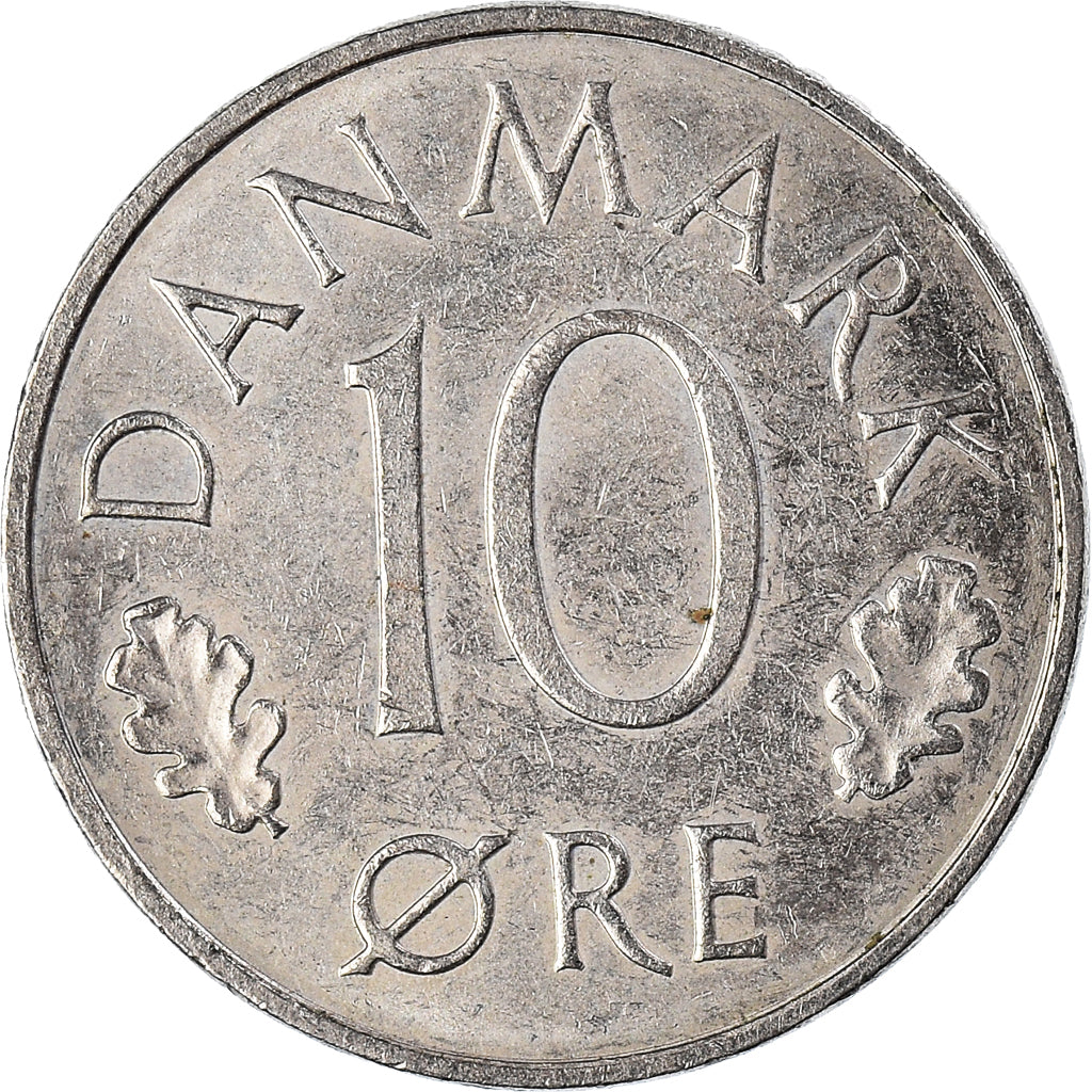 Moneta, Danimarca, 10 Öre, 1982