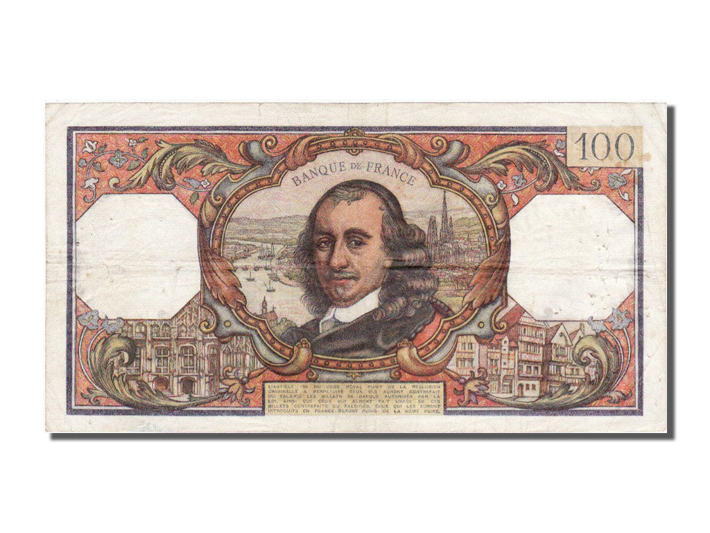 France, 100 Francs, 100 F 1964-1979 ''Corneille'', 1965, KM #149a, 1965-07-01,..