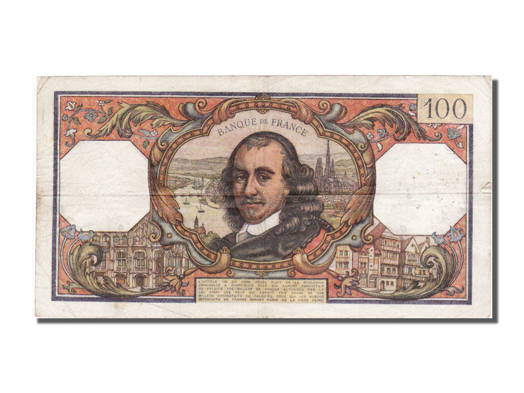 France, 100 Francs, 100 F 1964-1979 ''Corneille'', 1966, KM #149b, 1966-02-03,..