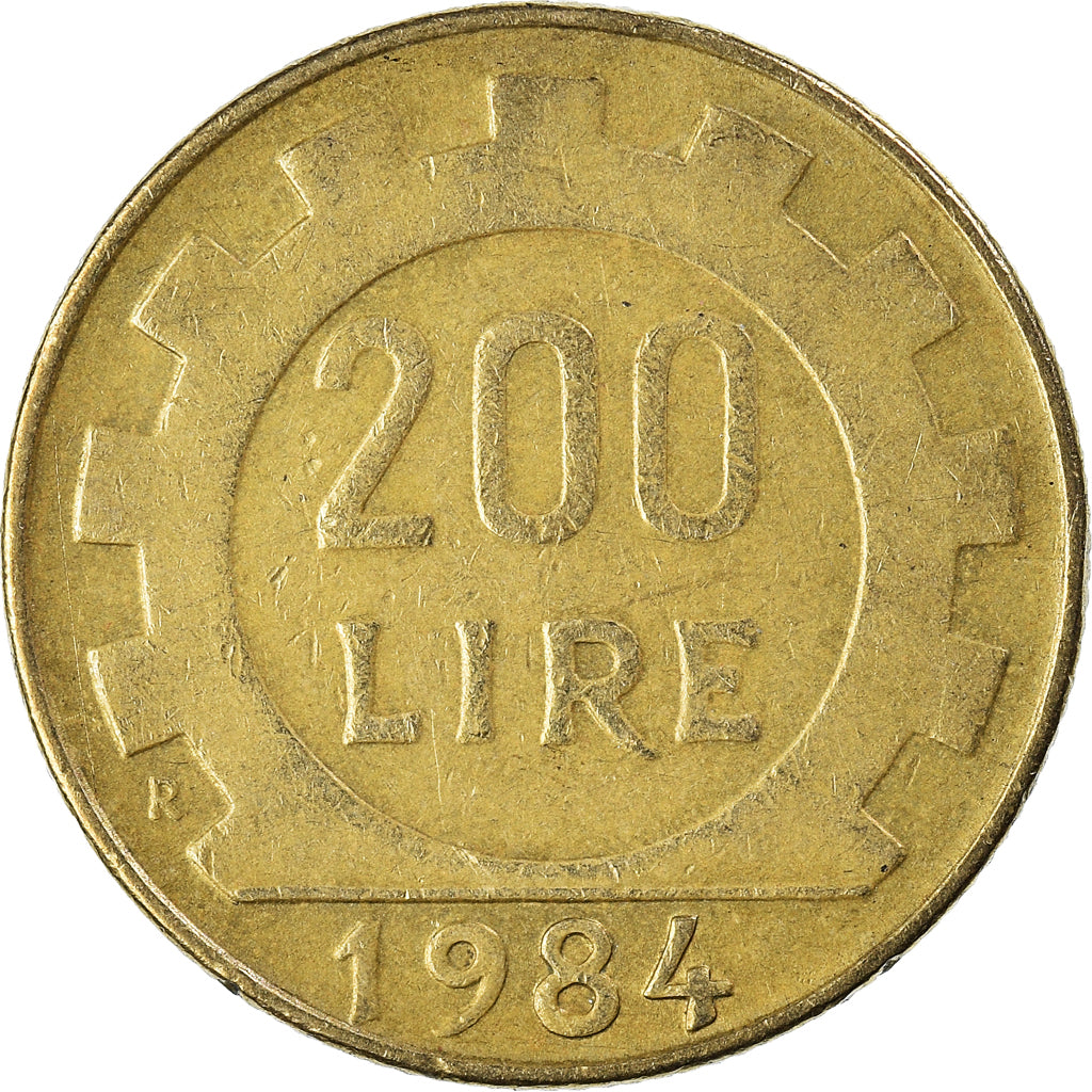 Moneda, Italia, 200 Lire, 1984