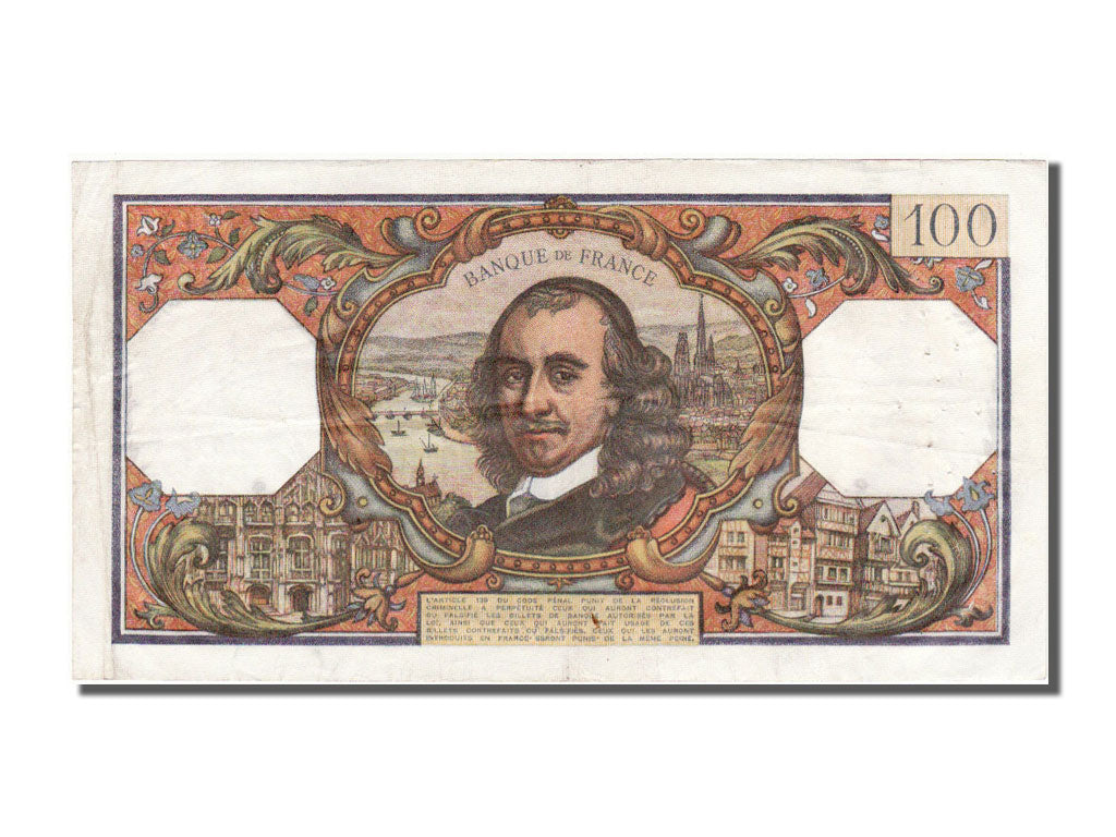 France, 100 Francs, 100 F 1964-1979 ''Corneille'', 1966, KM #149b, 1966-09-01,..