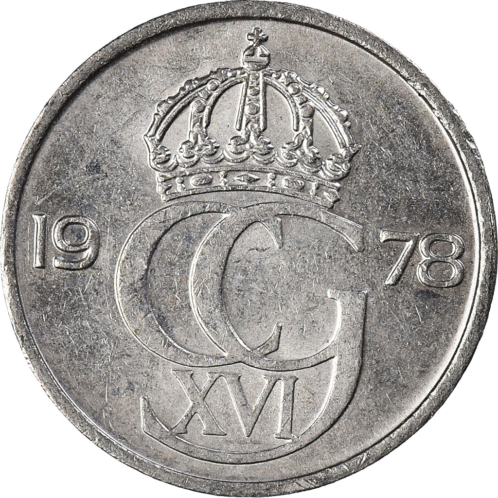 Münze, Schweden, 25 Öre, 1978