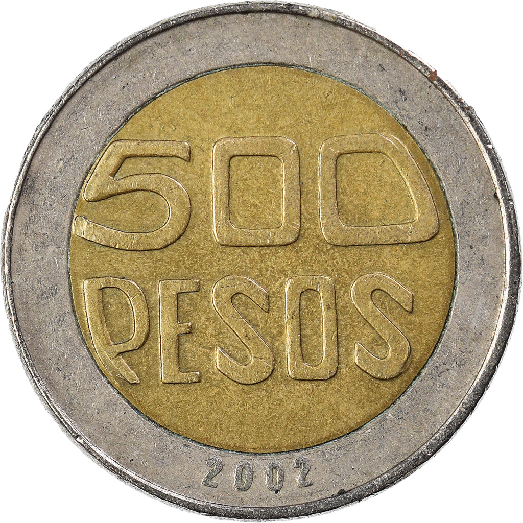 Moneta, Colombia, 500 Pesos, 2002