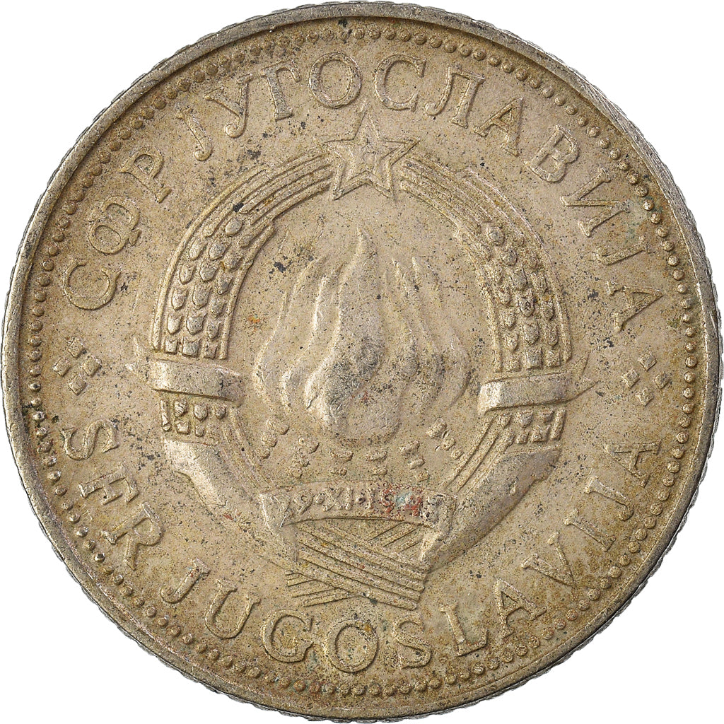 Münze, Jugoslawien, 5 Dinara, 1975