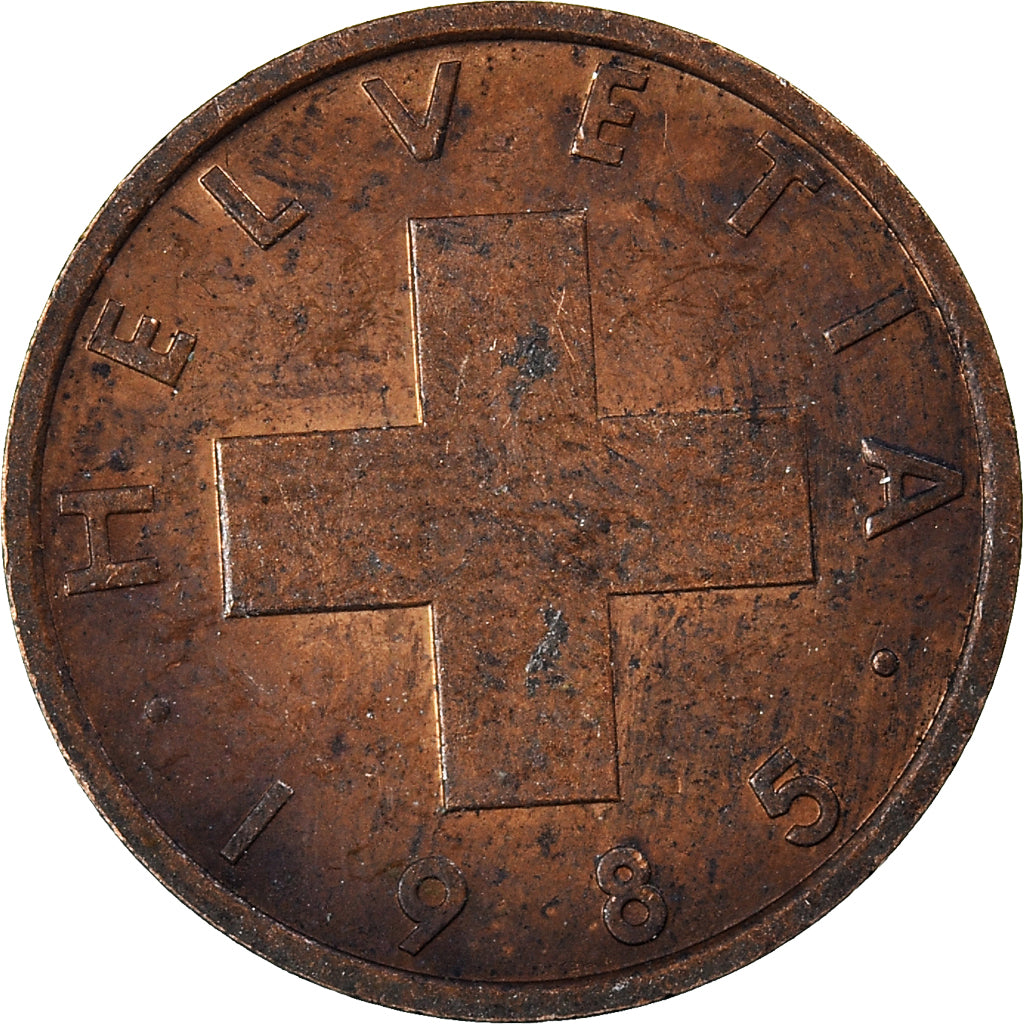 Moneta, Szwajcaria, Rappen, 1985