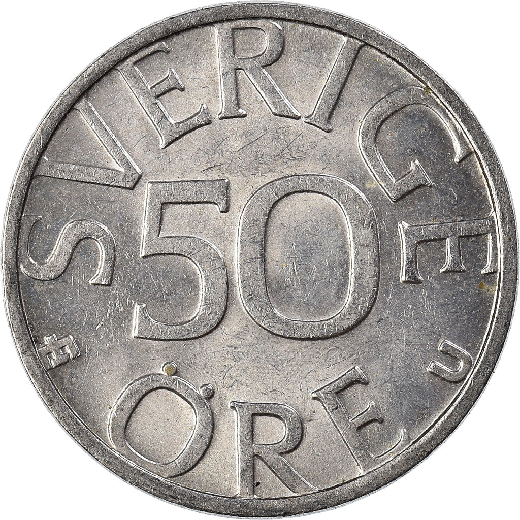 Moneta, Svezia, 50 Öre, 1985