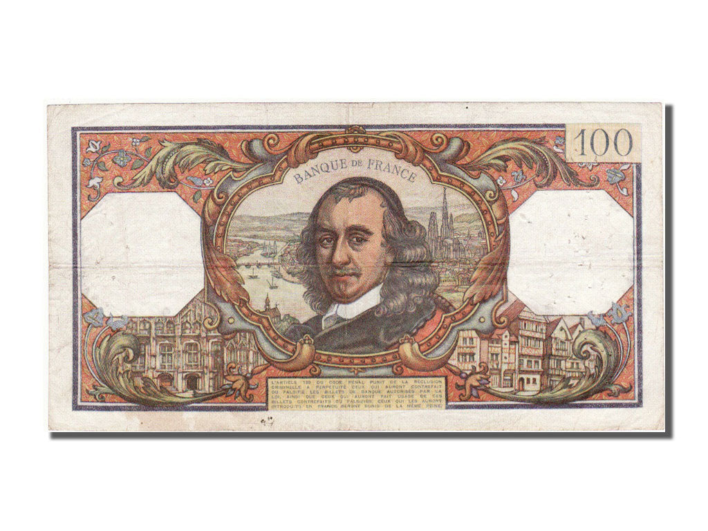 France, 100 Francs, 100 F 1964-1979 ''Corneille'', 1967, KM #149c, 1967-10-05,..