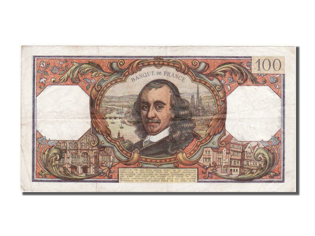 Banknot, Francja, 100 Francs, Corneille, 1967, 1967-12-07, EF(40-45)