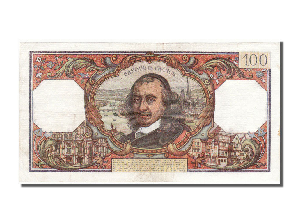 Francia, 100 Francs, 100 F 1964-1979 ''Corneille'', 1967, KM:149c, 1967-12-07...