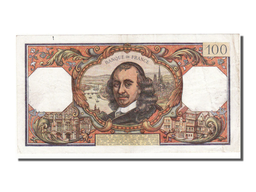 France, 100 Francs, 100 F 1964-1979 ''Corneille'', 1968, KM #149c, 1968-01-04,..
