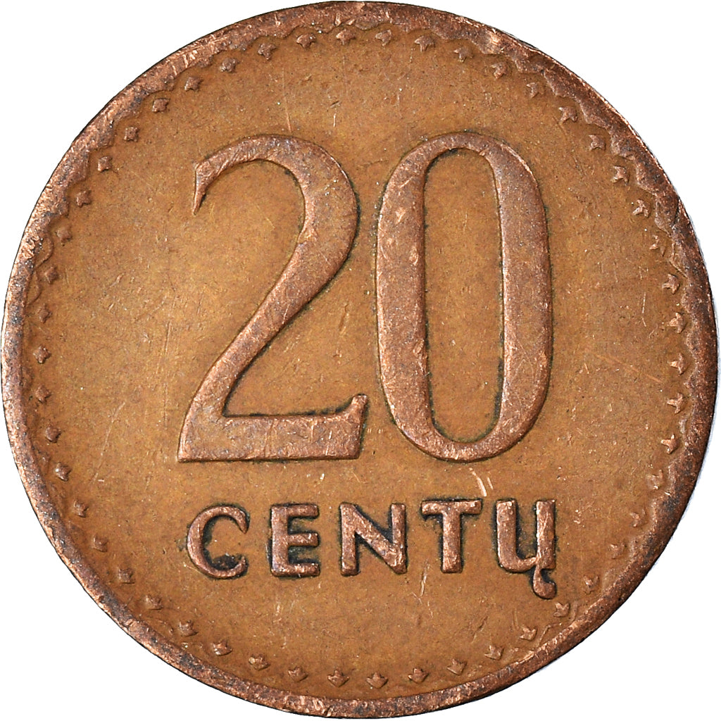 Coin, Lithuania, 20 Centu, 1991