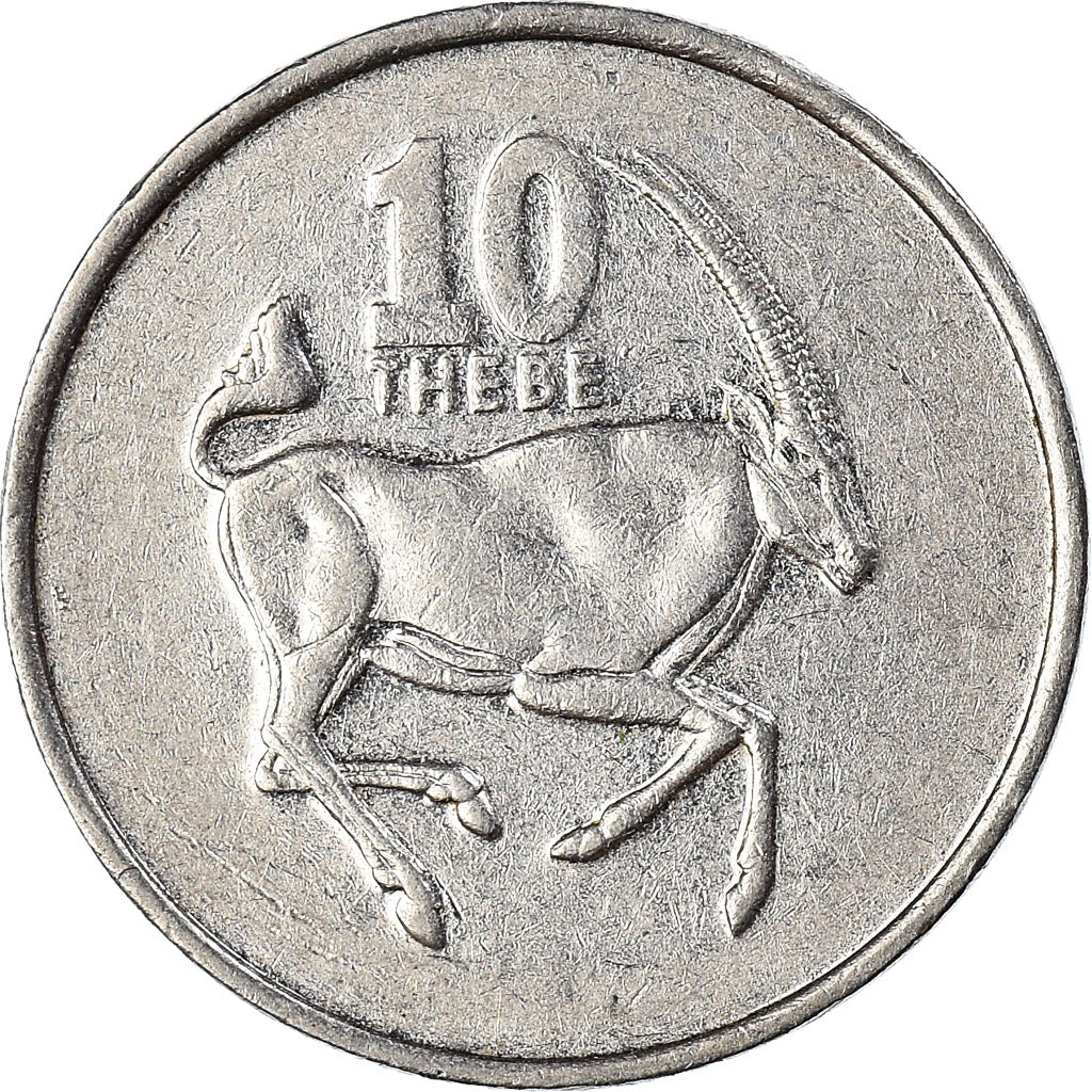 Monnaie, Botswana, 10 Thebe, 2002