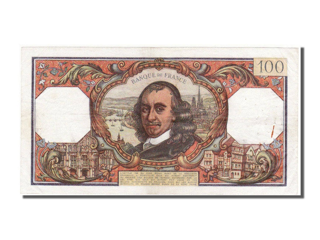 France, 100 Francs, 100 F 1964-1979 ''Corneille'', 1968, KM #149c, 1968-05-02,..