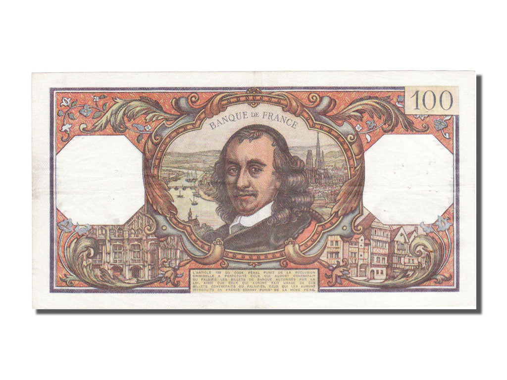 Banconote, Francia, 100 Francs, 100 F 1964-1979 ''Corneille'', 1968, 1968-11-07