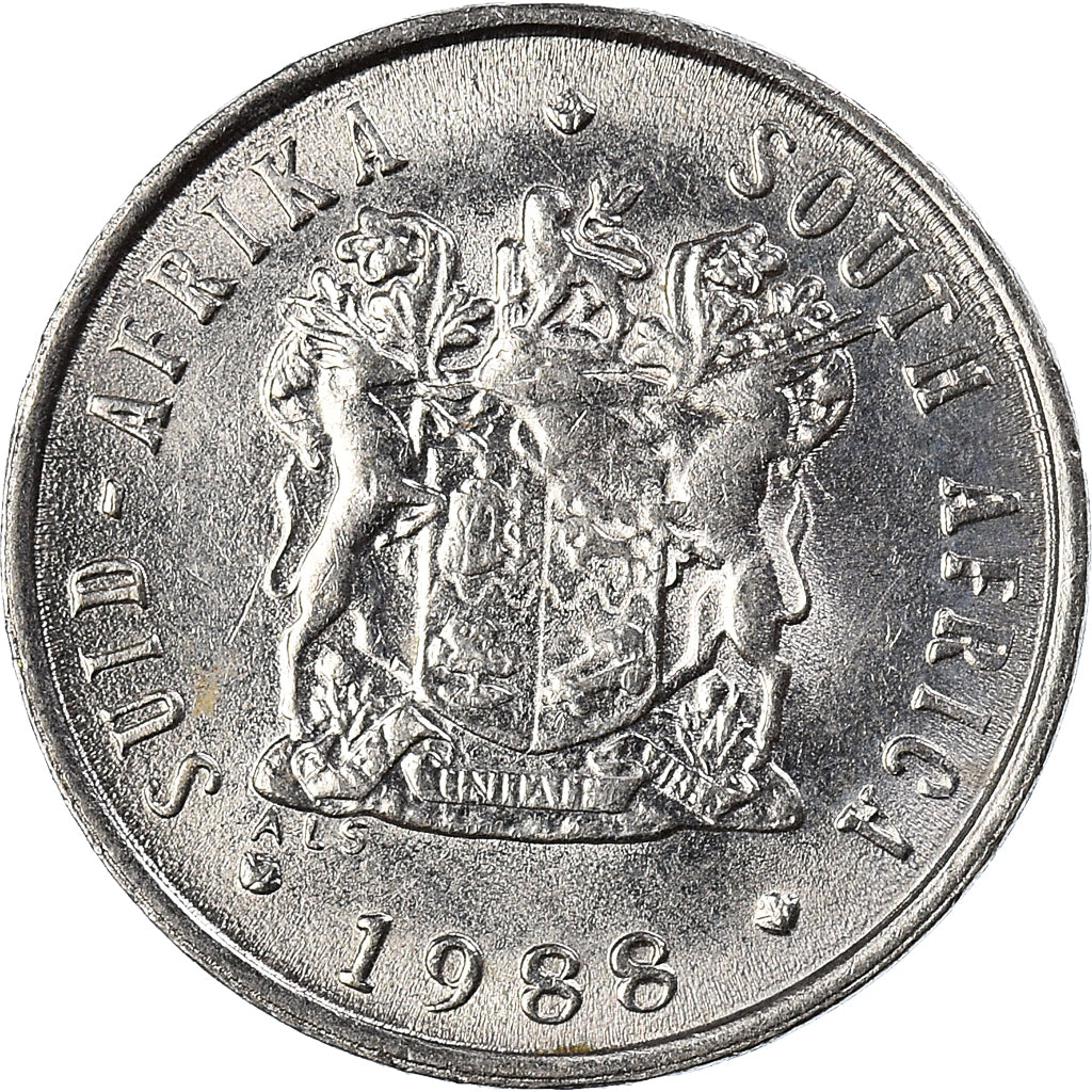 Monnaie, Afrique du Sud, 5 Cents, 1988