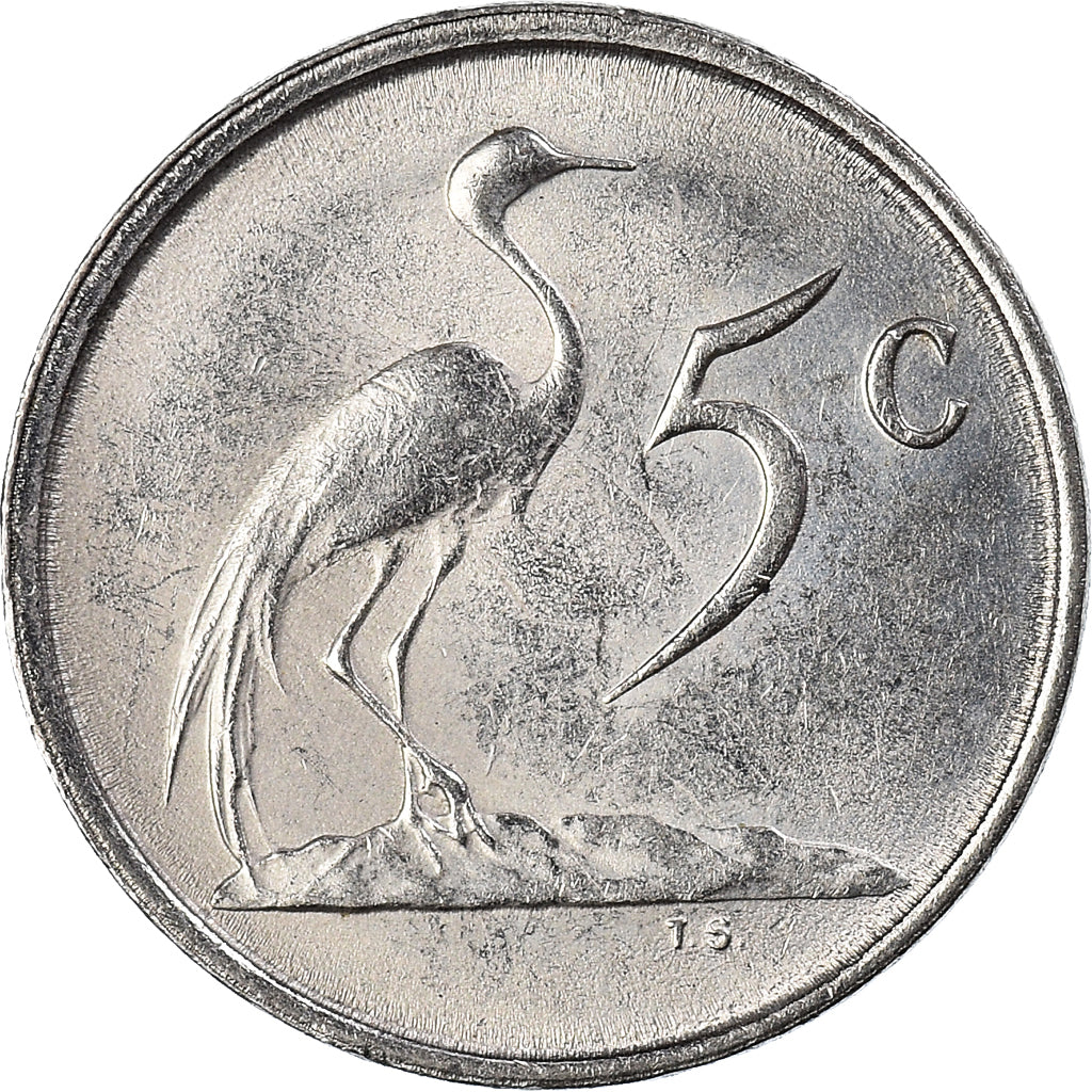 Monnaie, Afrique du Sud, 5 Cents, 1988