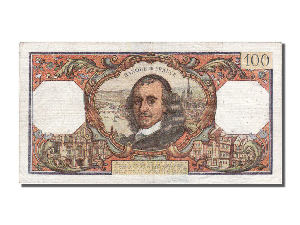 France, 100 Francs, 100 F 1964-1979 ''Corneille'', 1968, KM #149c, 1968-11-07,..