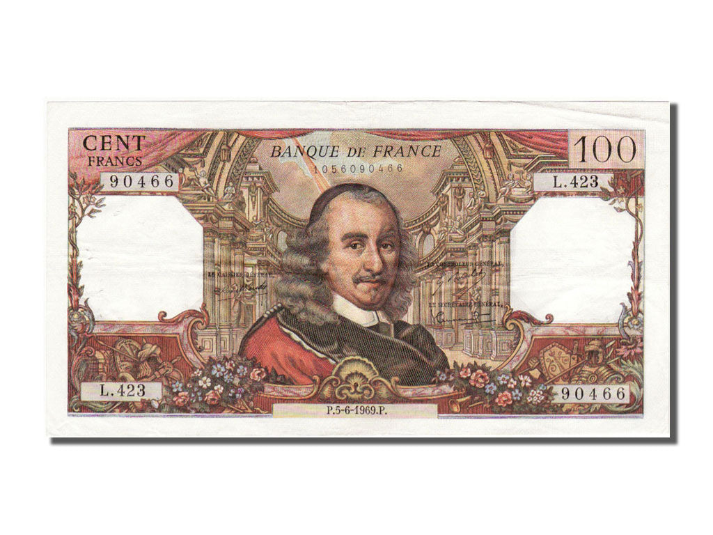 Billete, Francia, 100 Francs, 100 F 1964-1979 ''Corneille'', 1969, 1969-06-05