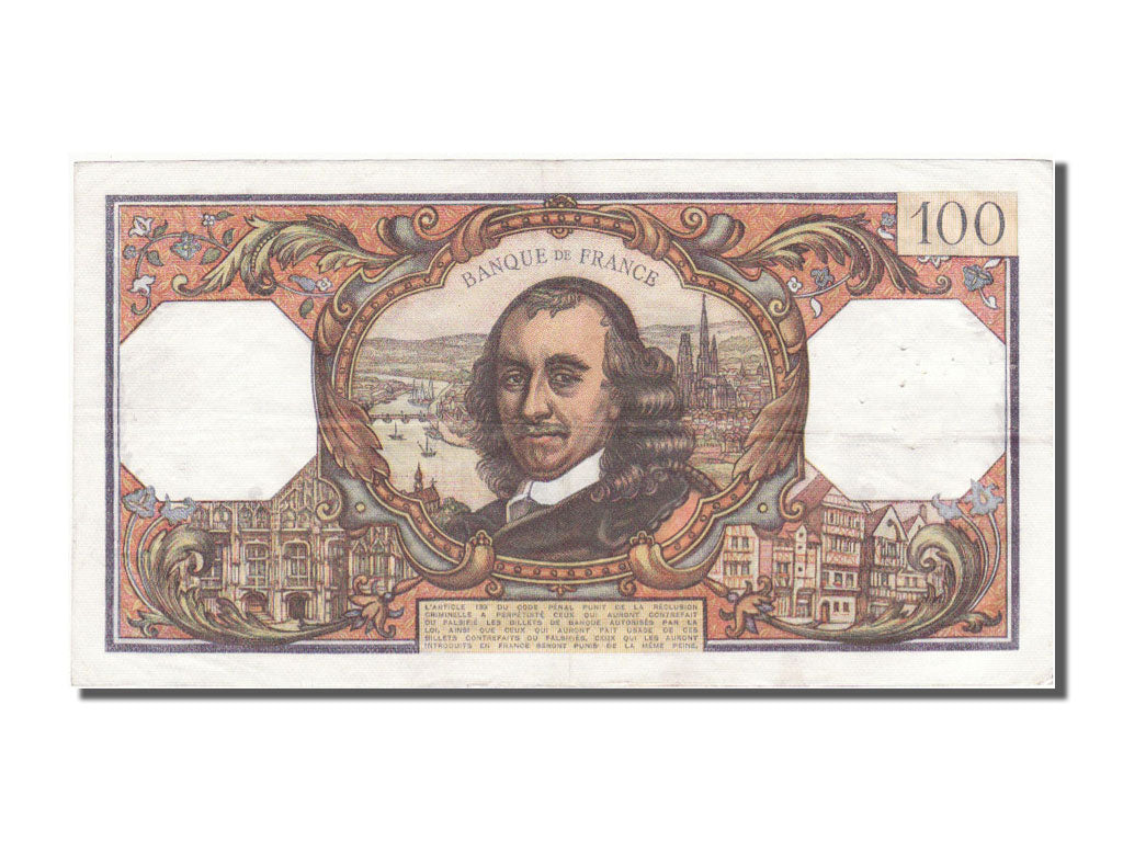France, 100 Francs, 100 F 1964-1979 ''Corneille'', 1970, KM #149c, 1970-01-08,..