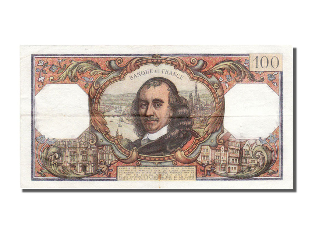 France, 100 Francs, 100 F 1964-1979 ''Corneille'', 1970, KM #149c, 1970-04-02,..