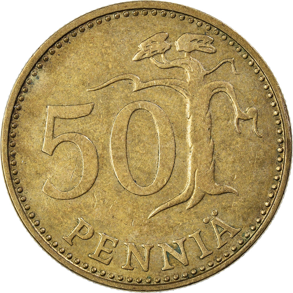 Coin, Finland, 50 Penniä, 1978