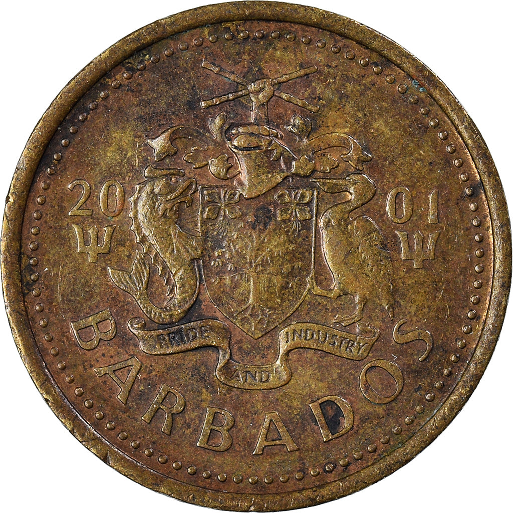 Munten, Barbados, 5 Cents, 2001