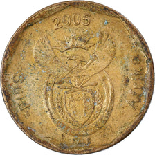 Coin, South Africa, 20 Cents, 2005