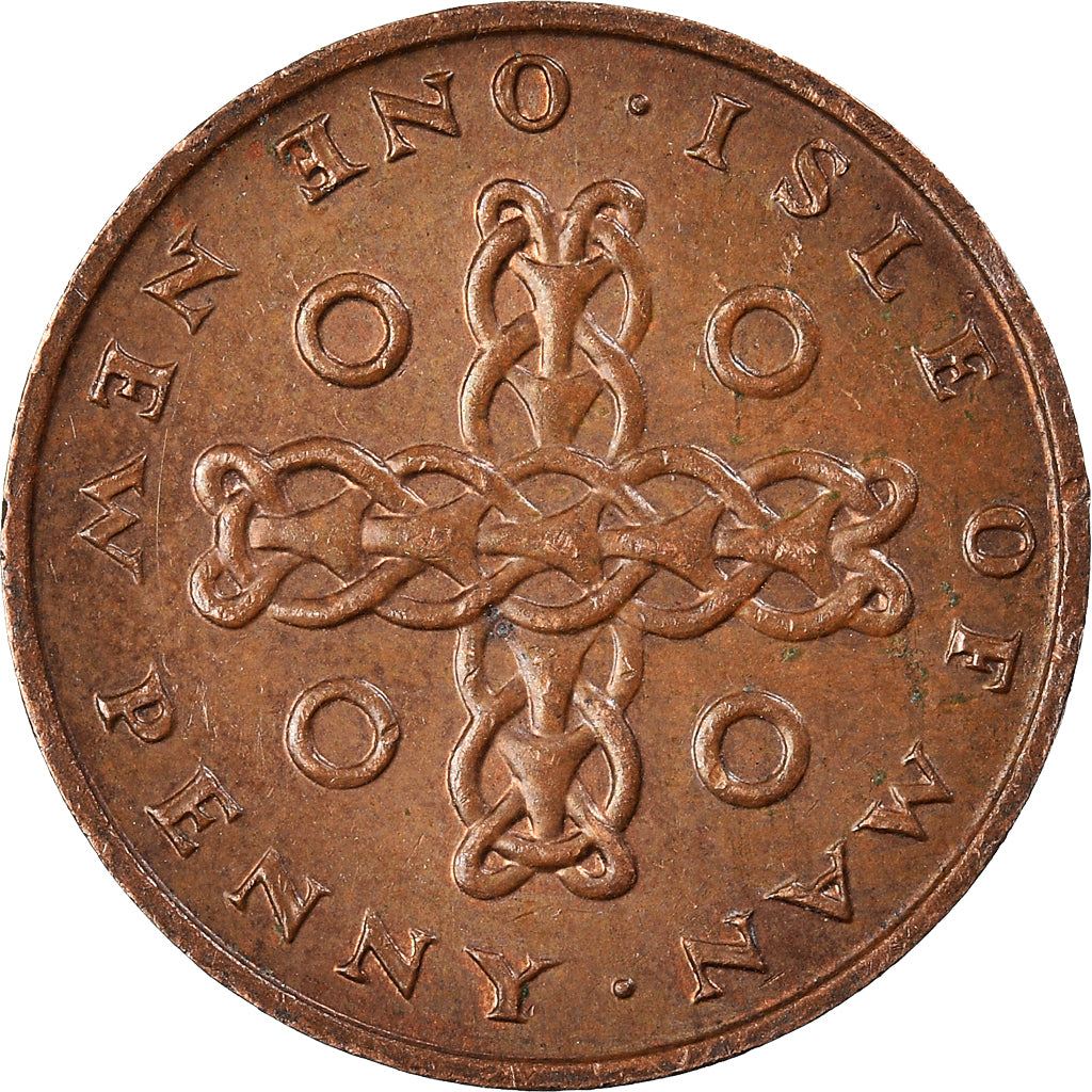 Coin, Isle of Man, New Penny, 1975