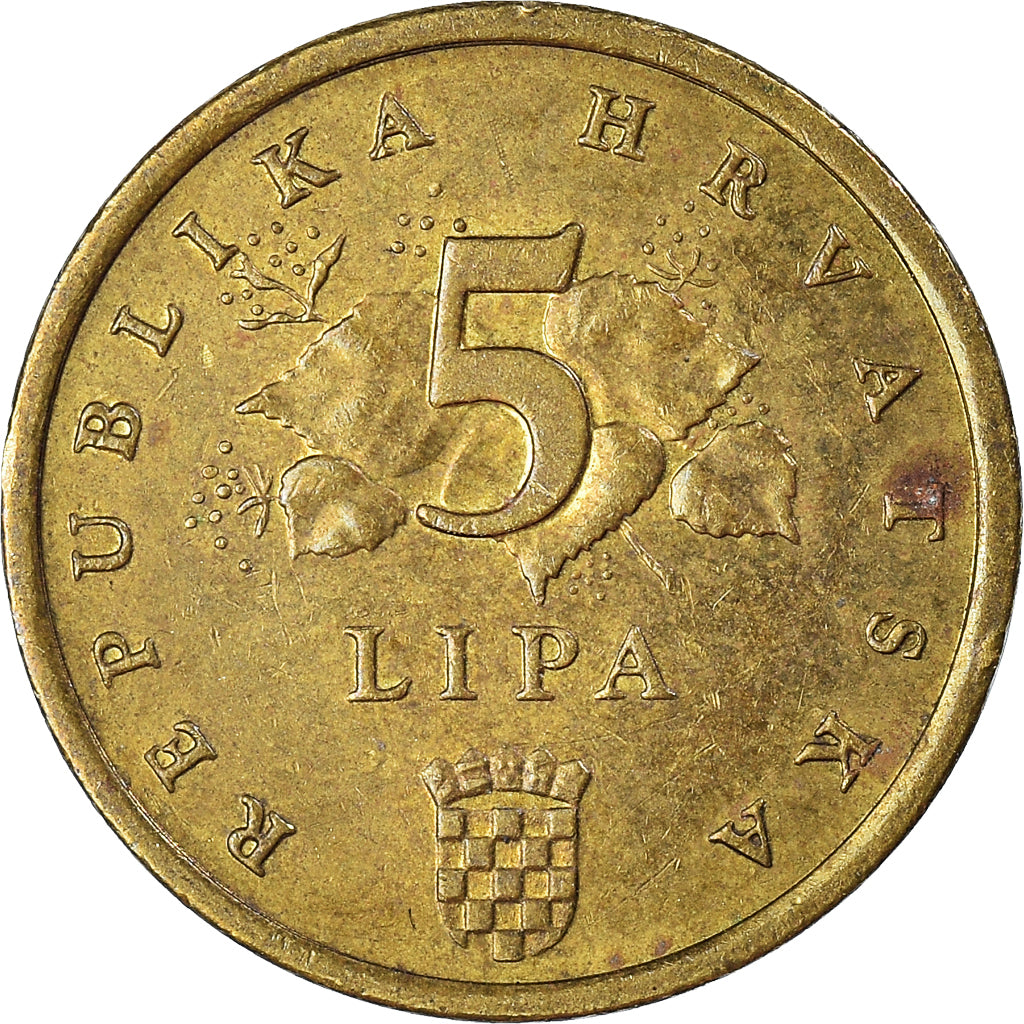 Moneda, Croacia, 5 Lipa, 2004
