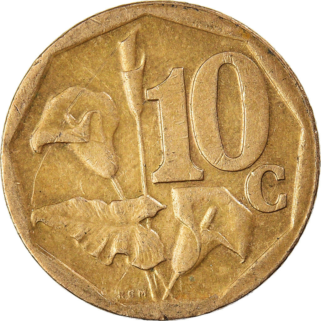 Moneda, Sudáfrica, 10 Cents, 2005