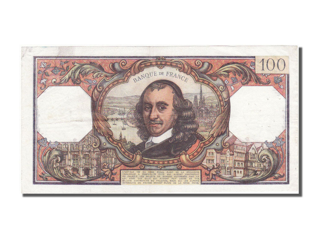 Geldschein, Frankreich, 100 Francs, 100 F 1964-1979 ''Corneille'', 1972