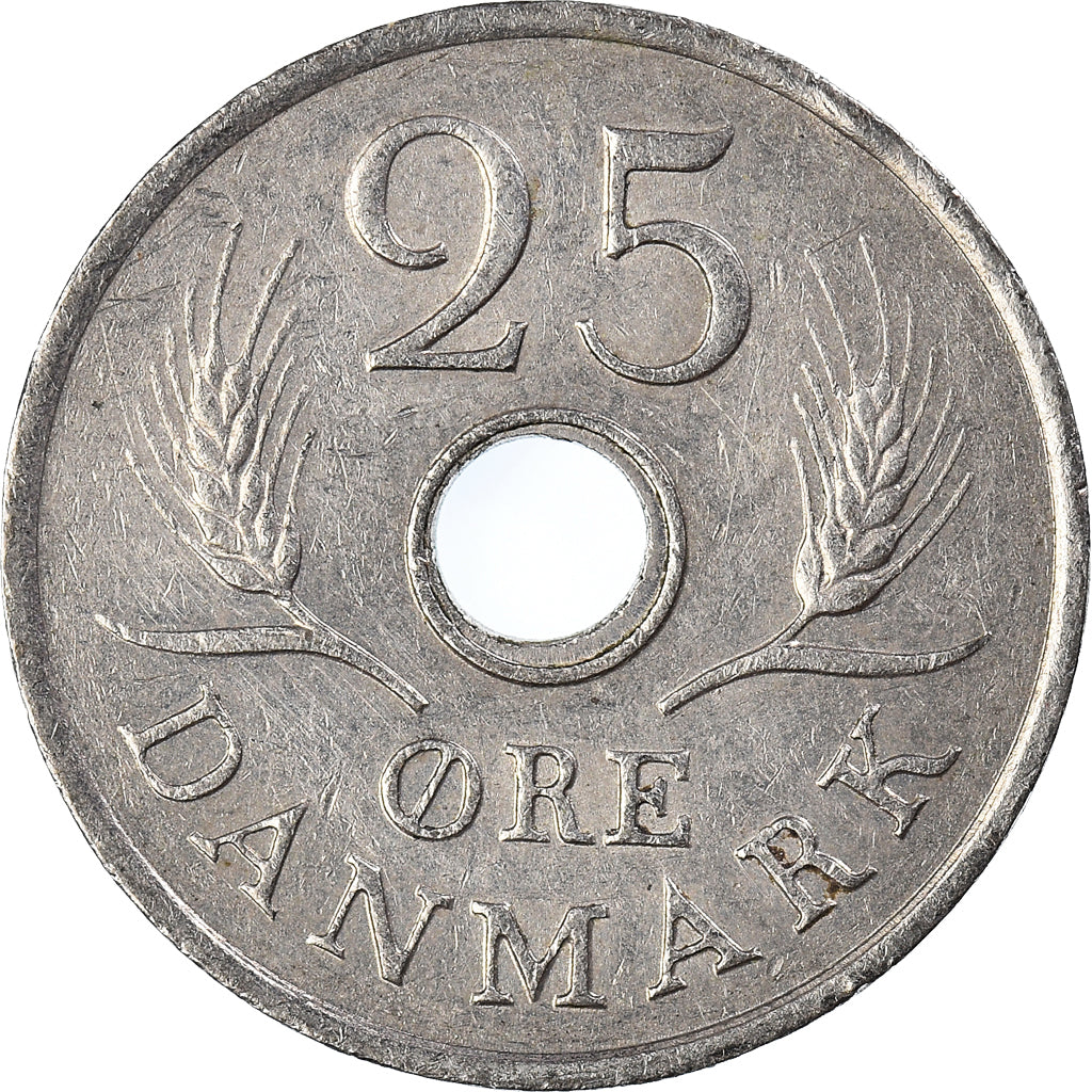 Munten, Denemarken, 25 Öre, 1972