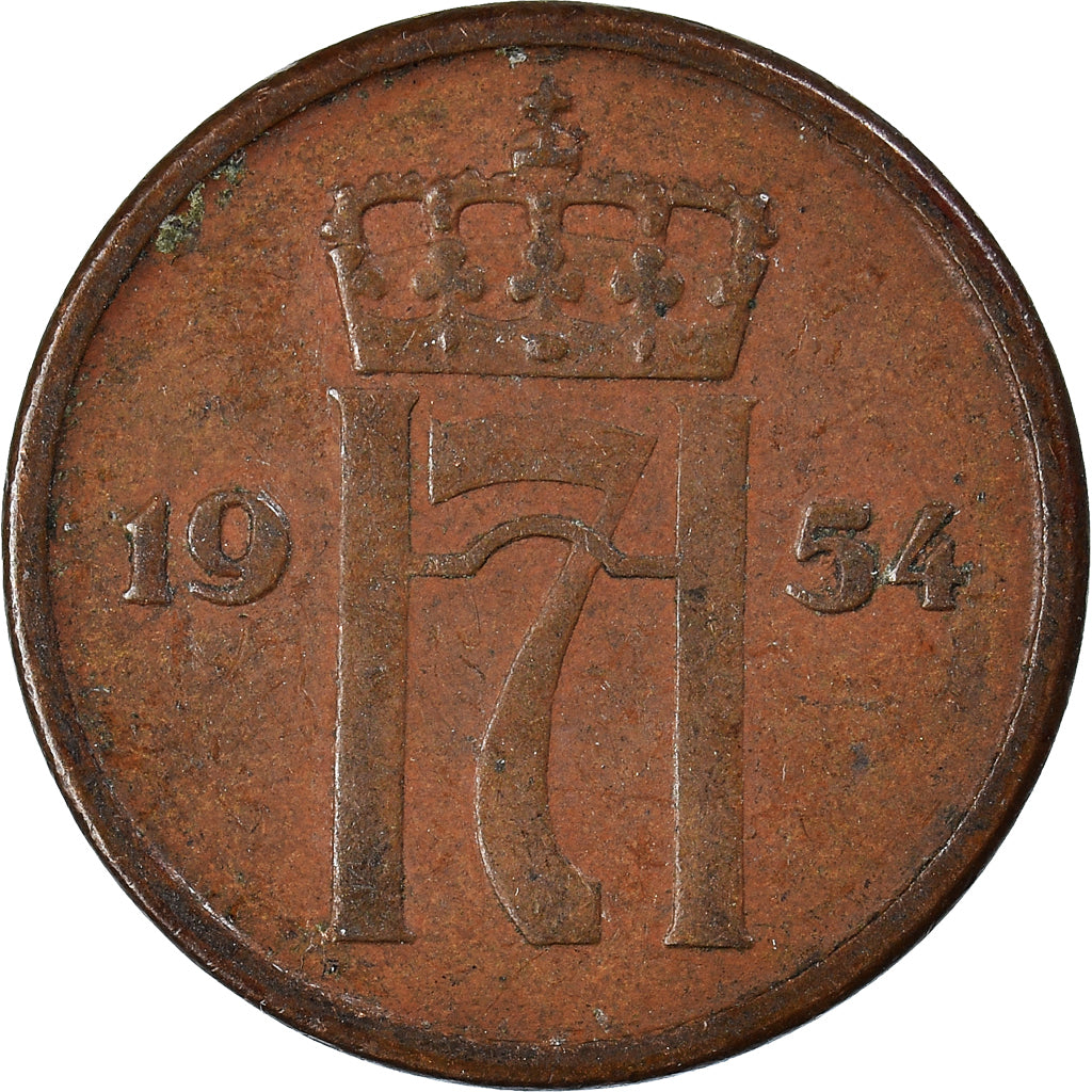 Moneda, Noruega, 2 Öre, 1954