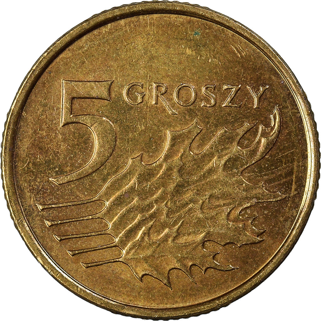 Moeda, Polónia, 5 Groszy, 2012