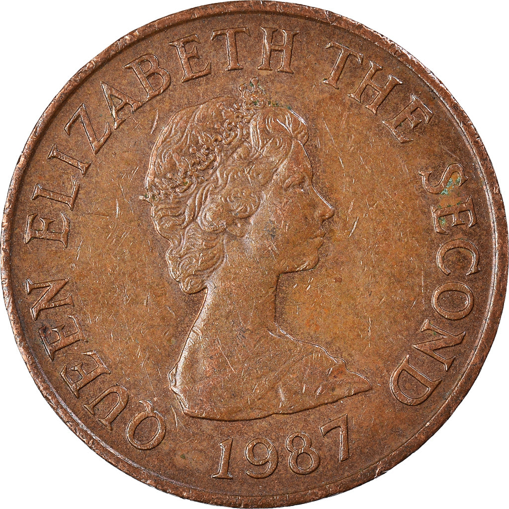 Coin, Jersey, 2 Pence, 1987