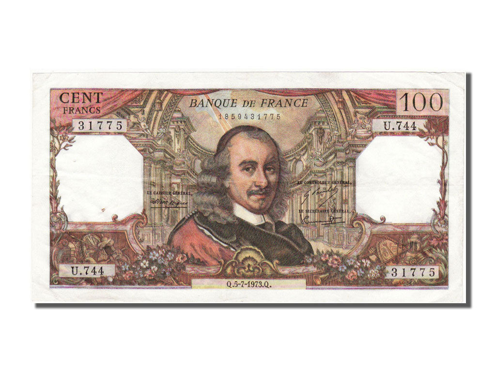 France, 100 Francs, 100 F 1964-1979 ''Corneille'', 1973, KM #149d, 1973-07-05,..