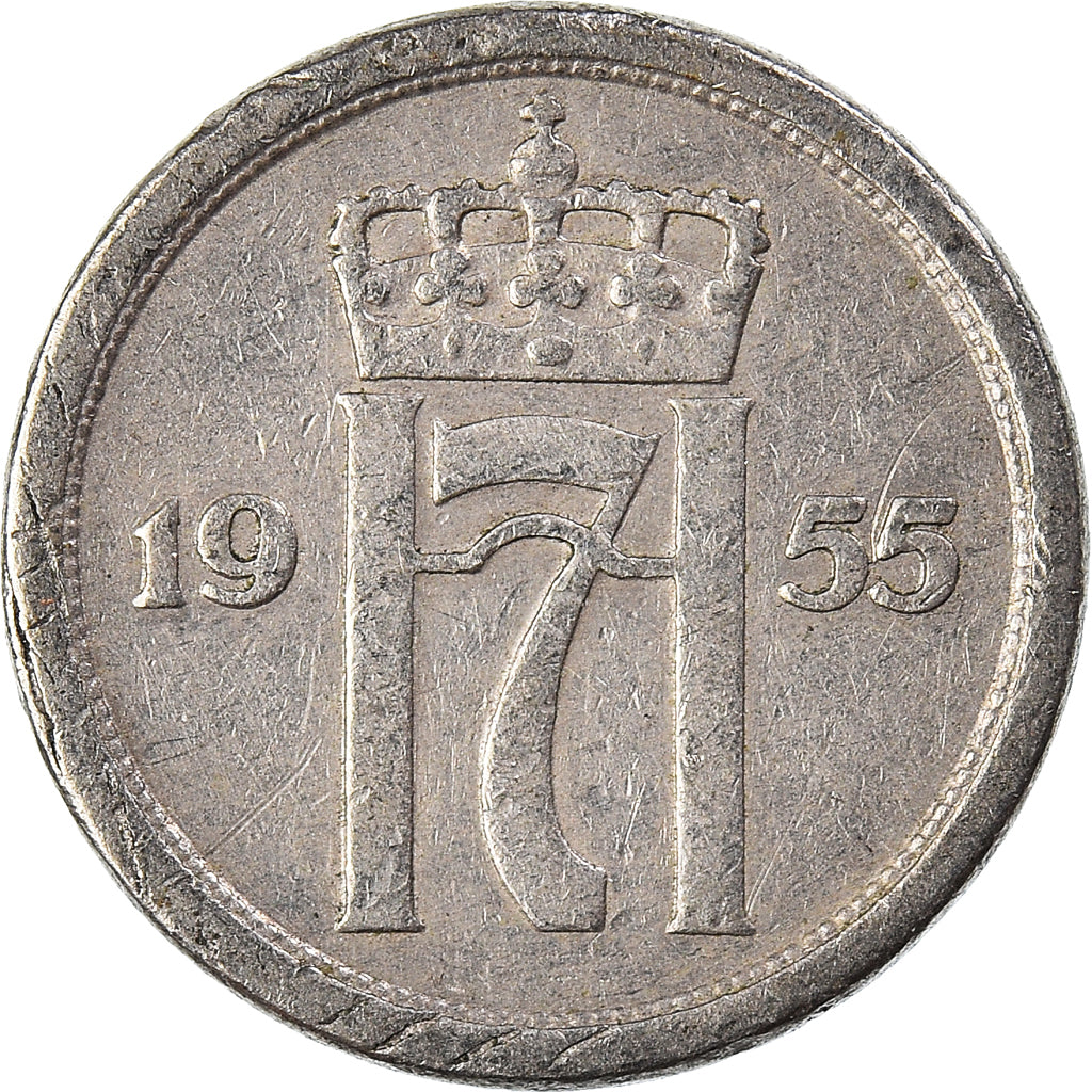 Moneda, Noruega, 25 Öre, 1955
