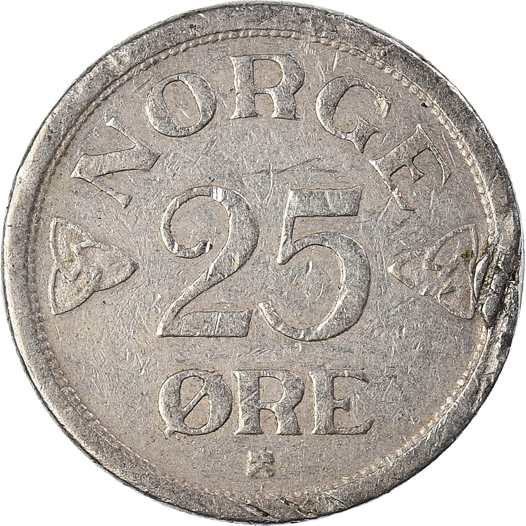 Moneda, Noruega, 25 Öre, 1955