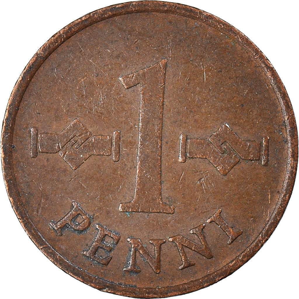 Moneda, Finlandia, Penni, 1967