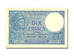 Francia, 10 Francs, 10 F 1916-1942 ''Minerve'', 1918, KM:73a, 1918-05-04, SPL...